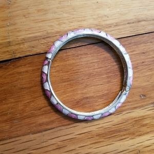 Pink and White Bracelet